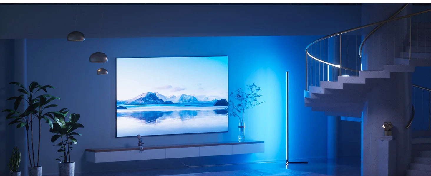 Smart RGB Dream Colour Floor Lamp. Free  Standing Mood Light with APP & Remote Control